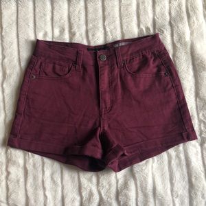 Aeropostale High Waisted Maroon Shorts